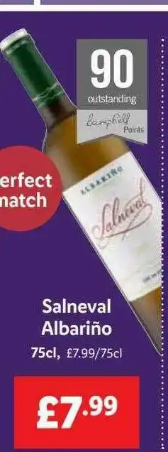 Lidl Salneval Albariño 75cl offer