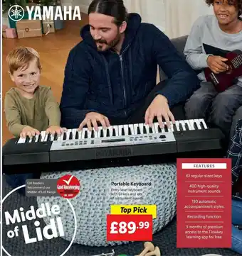 Lidl Portable Keyboard Yamaha offer