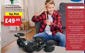 Lidl Electronic Drum Kit offer