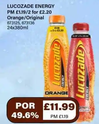 Bestway Lucozade Energy 24 x 380ml offer
