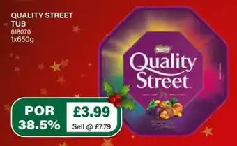 Bestway Quality Street Tub 1x650g offer