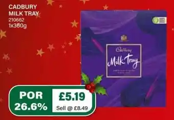 Bestway Cadbury Milk Tray 1 x 360g offer