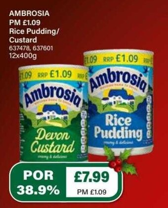 Bestway Ambrosia 12x400g offer