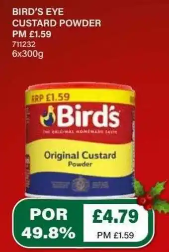 Bestway Bird's Eye Custard Powder 6x300g offer