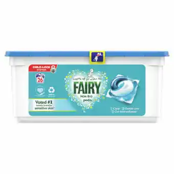 Asda Fairy Non Bio Pods Washing Liquid Capsules 26 Washes offer
