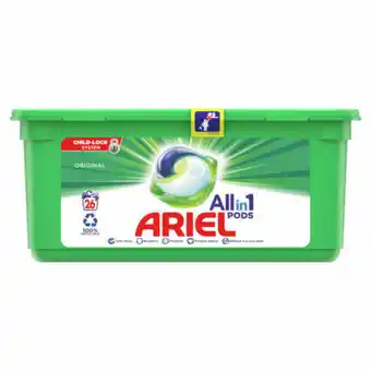 Asda Ariel All-in-1 Pods Washing Liquid Capsules Original, 26 Washes offer