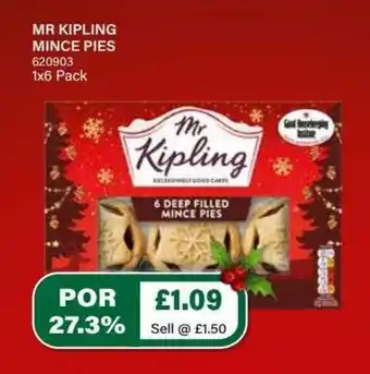 Bestway Mr.Kipling Mince Pies 1x6 pack offer