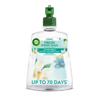 Morrisons Airwick 24/7 Active Fresh Autospray Refill Fresh Spring Oasis offer