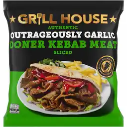Iceland Grill House Outrageously Garlic Doner Kebab Meat 350g offer