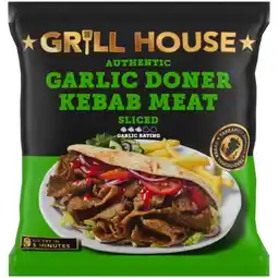 Iceland Grill House Outrageously Garlic Doner Kebab Meat 350g offer