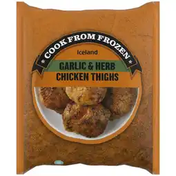Iceland Iceland Garlic & Herb Chicken Thighs 800g offer