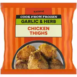 Iceland Iceland Garlic & Herb Chicken Thighs 800g offer
