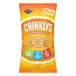 Iceland Jacob's Crinklys Variety Pack 15 x 23g (345g) offer