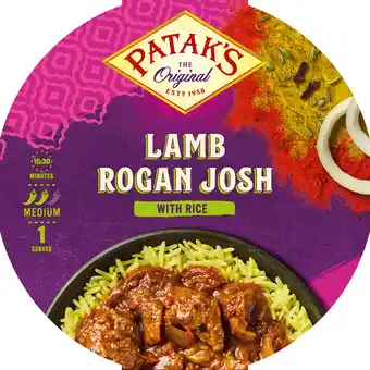 Iceland Pataks Lamb Rogan Josh with Rice 400g offer