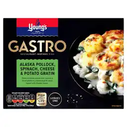 Iceland Young's Gastro Cod, Spinach, Cheese & Potato Gratin Meal for One 360g offer