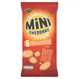 Iceland Jacob's Mini Cheddars Red Leicester Multipack Snacks 6 Pack 6x23g offer
