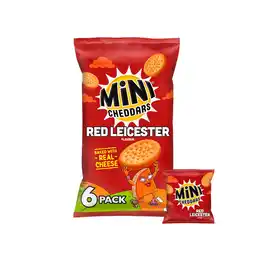 Iceland Jacob's Mini Cheddars Red Leicester Multipack Snacks 6 Pack 6x23g offer