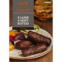 Iceland Iceland 8 Lamb & Mint Koftas 320g offer