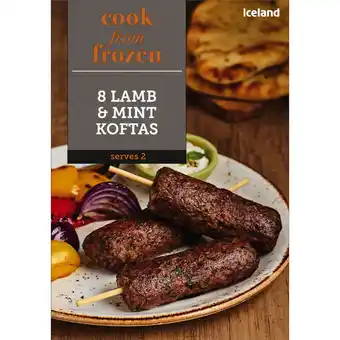 Iceland Iceland 8 Lamb & Mint Koftas 320g offer