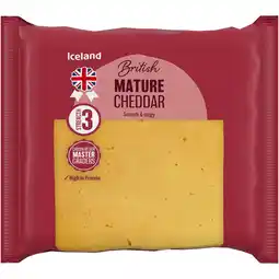 Iceland Iceland Mature Cheddar 250g offer
