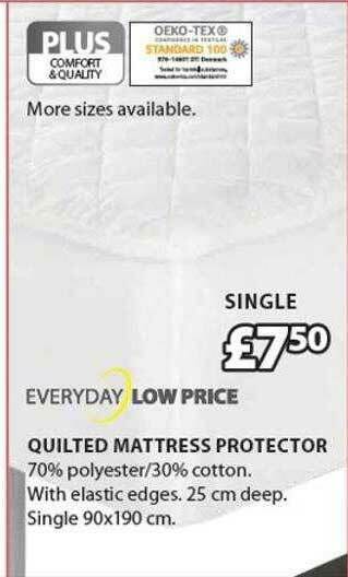 JYSK Quilted Mattress Protector offer
