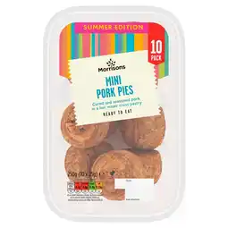 Morrisons Morrisons 10 Dinky Pork Pies 250g offer