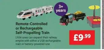 Lidl Remote-controlled Or Rechargeable Self-propelling Train offer
