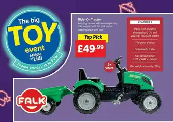Lidl Ride-on Tractor Falk offer