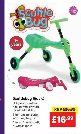 Lidl Scuttlebug Ride On offer