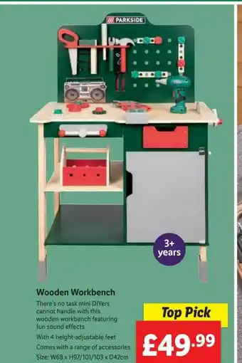 Lidl Wooden Workbench offer