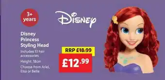 Lidl Disney Princess Styling Head offer