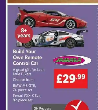 Lidl Jamara Build Your Own Remote Control Car offer