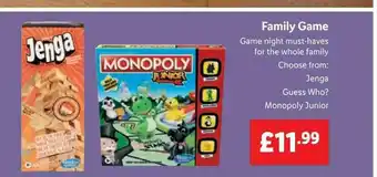 Lidl Family Game offer