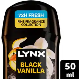Morrisons Lynx Stick Fine Fragrance Black Vanilla 50ml offer