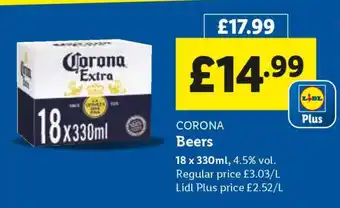 Lidl CORONA Beers offer