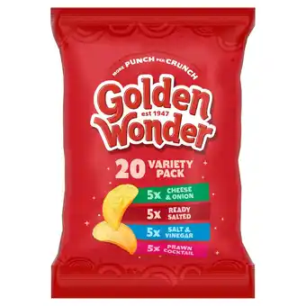 Morrisons Golden Wonder Fully Flavoured 20 Variety Pack offer