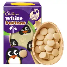 Morrisons Cadbury Buttons White Chocolate Easter Egg 98g offer