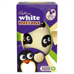 Morrisons Cadbury Buttons White Chocolate Easter Egg 98g offer