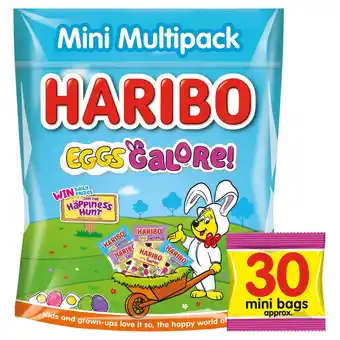 Morrisons Haribo Eggs Galore 30 Mini Bags Jelly & Foam Easter Sweets Multipack 480g offer
