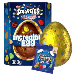 Morrisons Smarties Mini Eggs Milk Chocolate Incredible Easter Egg 380g offer
