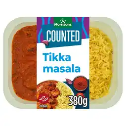 Morrisons Morrisons MarketStreetCalorie Counted Chicken Tikka Masala With Pilau Rice offer