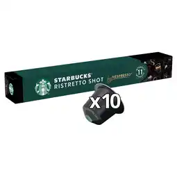 Morrisons Starbucks By Nespresso Ristretto Shot 10 Capsules offer