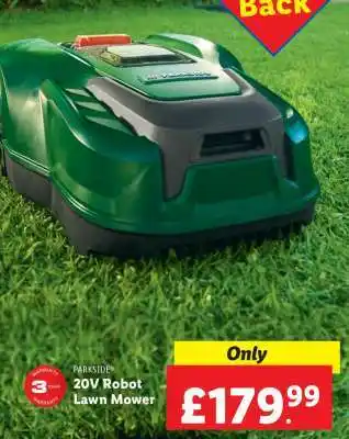 Lidl PARKSIDE 20V Robot Lawn Mower offer