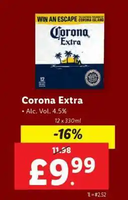 Lidl CORONA EXTRA offer