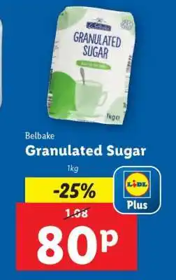 Lidl Belbake Granulated Sugar offer