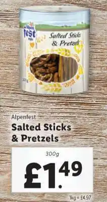 Lidl Salted Sticks & Pretzels offer