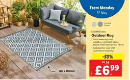 Lidl LIVARNO HOME Outdoor Rug offer