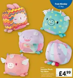 Lidl Squishy Plush Toy 30cm offer