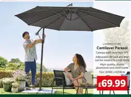 Lidl LIVARNO HOME Cantilever Parasol offer