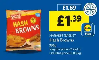 Lidl HARVEST BASKET Hash Browns offer